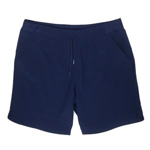Lands' End Navy Blue 9" Inseam Board Swim Shorts, 14 Petite